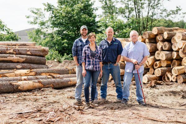 Hickman Family.   Jake, Jessica, Dennis & Larry.  Not pictured founder, Harry Hickman Jr.   4 generations of Hickmans.