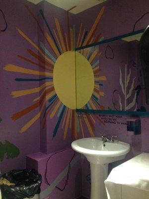 Bathroom mural