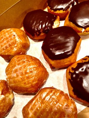 Crème Filled Glazed and Chocolate Covered Donuts