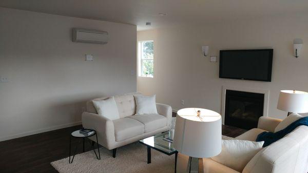 Daikin ductless in a living room