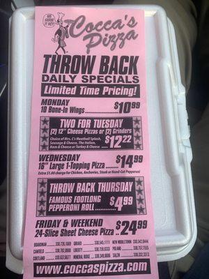 Awesome specials!