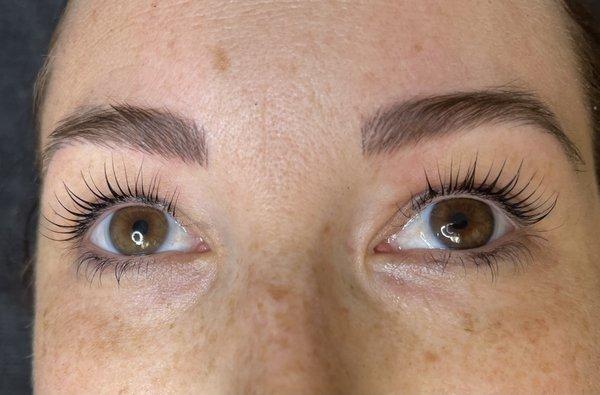 Lash lift and tint