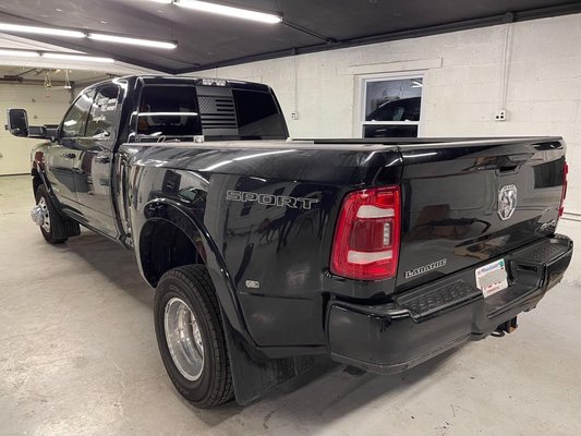 2021 Ram 3500 received window tint all around.