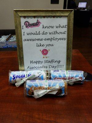 National Associates Week!!! We love our associates and are so thankful for them. Today we celebrate and thank them for their hard work!