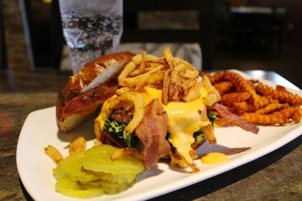 Beer Cheese Bacon Burger