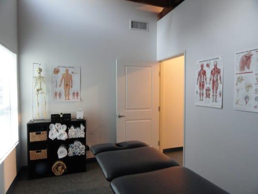 Patient Treatment room. All treatments are one on one with a liscensed physical therapist.