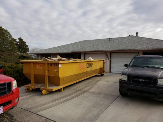 Hoarder home trash out