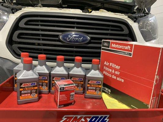 Synthetic oil changes with quality filters