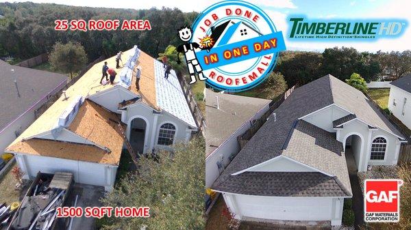 25 ROOF SQUARE - 1 DAY - DAVENPORT, FL