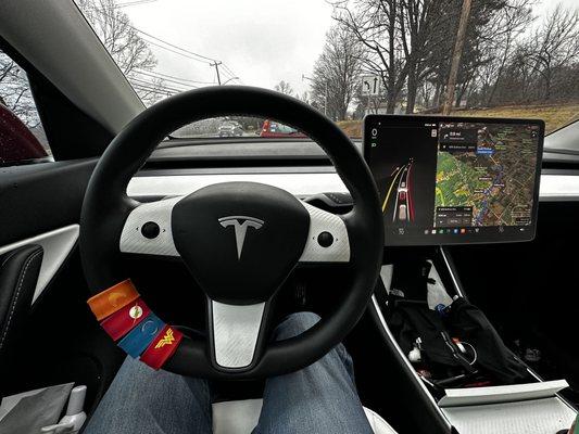 Model Y - steering wheel before photo