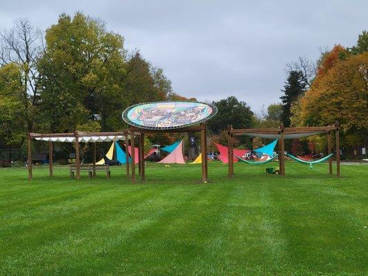 Seating in the greenspace