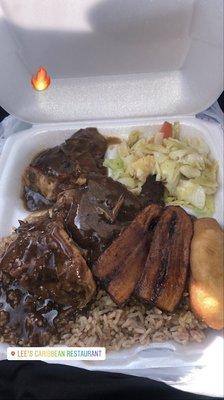 Get a Jerk Chicken Lunch Special with extra gravy Lunch specials cost $13.50 startsa 11-2pm MON-Friday