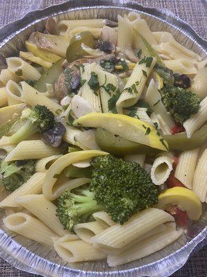 Primavera with gluten free pasta