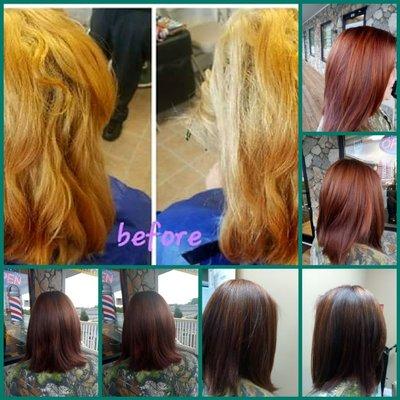 Before and After Color and Style By Christine