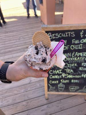 Cookies and cream gelato