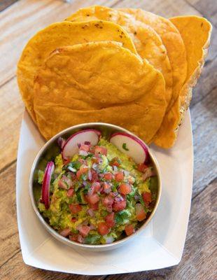 Guacamole and chips