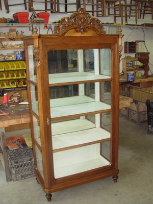 Restored French display cabinet