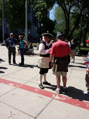 Getting ready to take the Freedom Trail tour.  16 blocks of American history.