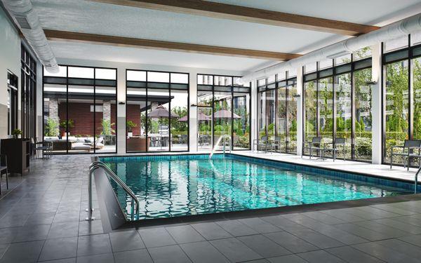 Marriott Residence Inn Eagle, Idaho. Indoor pool rendering