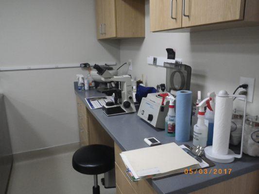 The new laboratory area