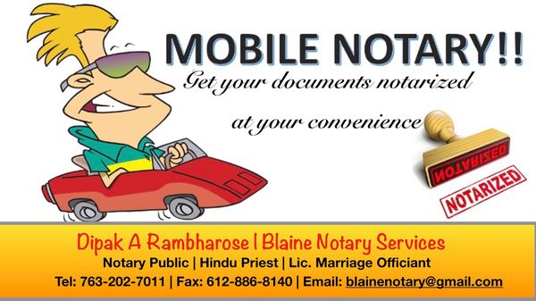 Mobile Notary Services