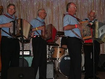 Some of the members of the FONTANA BUTTON ACCORDION CLUB.