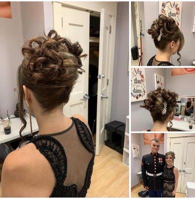 Up-do and makeup