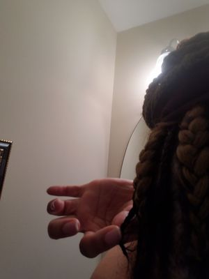 Braid not laying down on scalp.