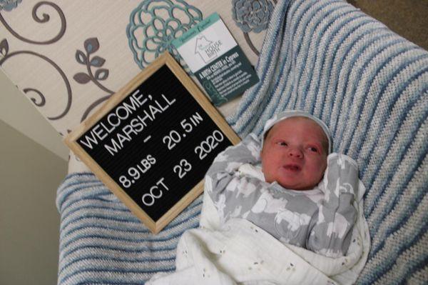 Marshall- our 3rd child, & 1st boy!