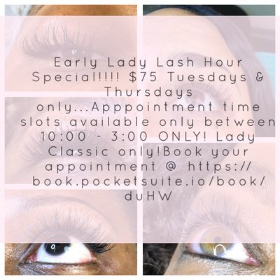 Early Lash Lady Special