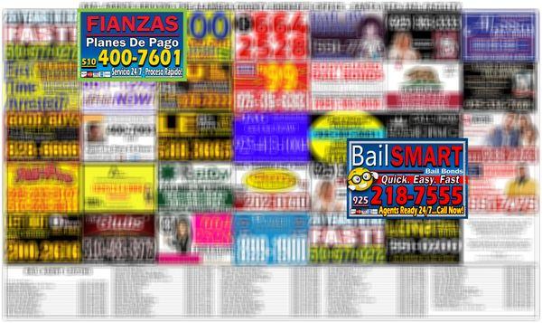 If your ever booked into Santa Rita jail just remember to think SMART. Look out for BailSmart Bail Bonds ads in Santa Rita Jail in Dublin.