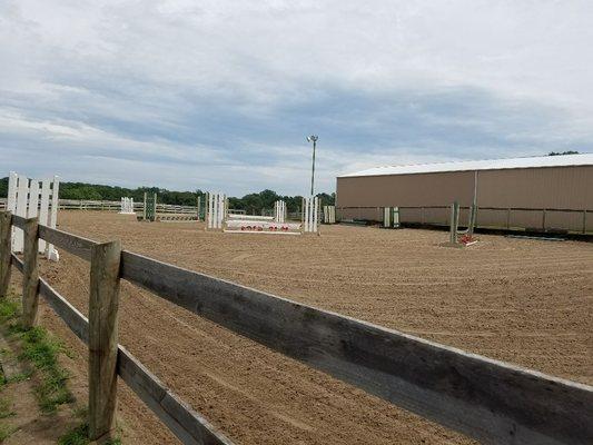 100 by 200 all weather outdoor riding arena