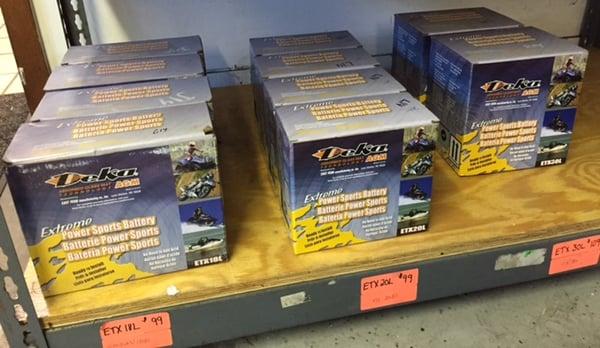 Deka motorcycle and ATV batteries