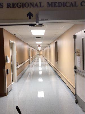 The results of a hospital floor we cleaned