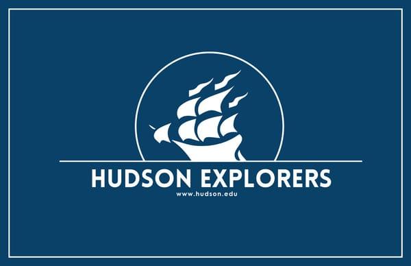 Hudson City Schools logo, designed by a graphic arts student.