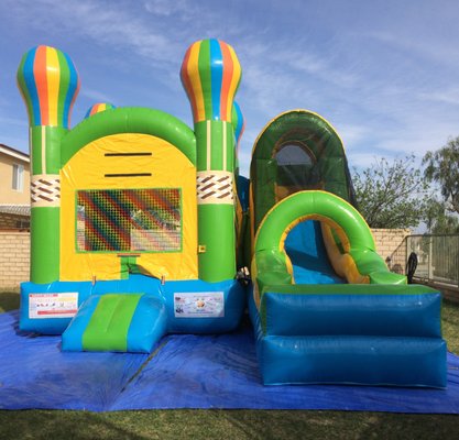 The Up Combo 3 in one unit dry in picture $100 or a 4 in one with a pool $175, but great for smaller yards.