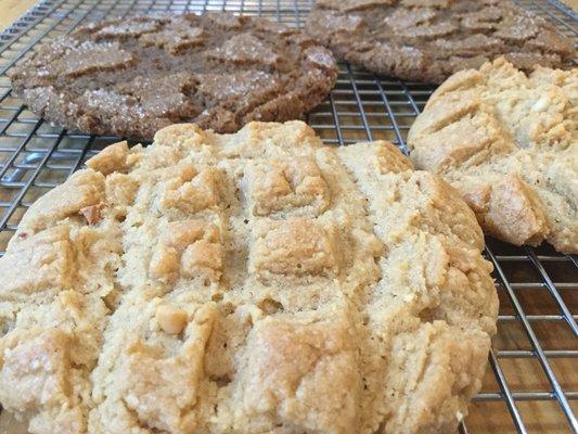 Freshly baked house made cookies (the best cookies ever, and they're gluten free!)