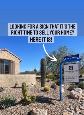 Looking for a sign to find the right real estate agent for you?  Here it is!  Call or text me anytime. I'm here to help you!