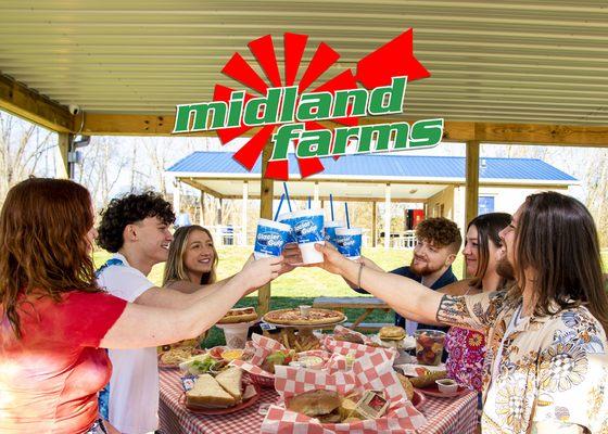 Great food at Midland Farms!