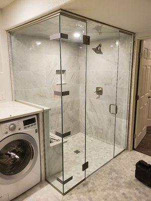 Custom shower steamer