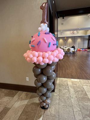 Ice cream cone column