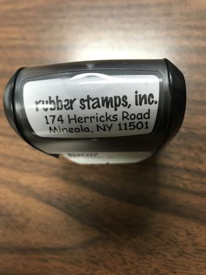 custom made self inking address stamp