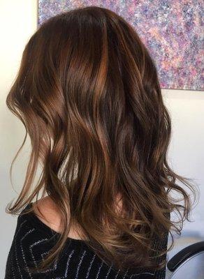 Chocolate Brown with Natural Copper and Layers