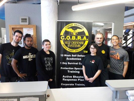 Participants of a 2 hour C.O.B.R.A. Self-Defense Class