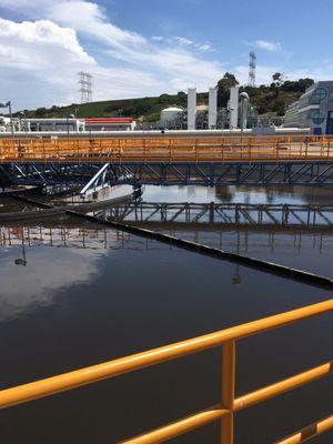 The final step in cleaning our water. Separation of biosolids from water.