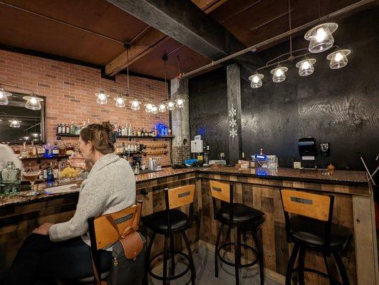 Bar with cool barstools