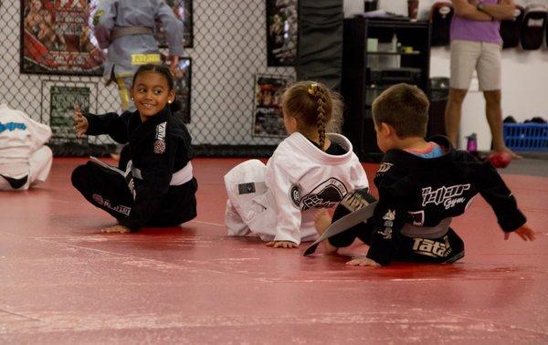 Kids have a blast training in our BJJ classes