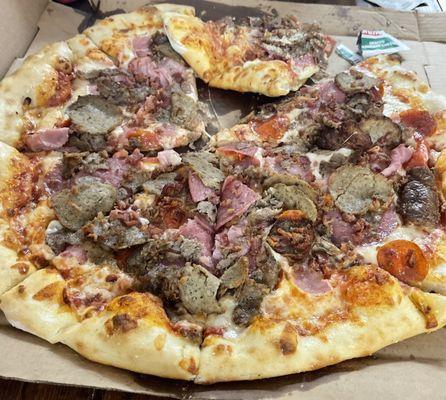 Small 16" Meat Lovers pizza