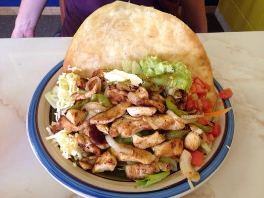 Chicken fajita salad is a favorite