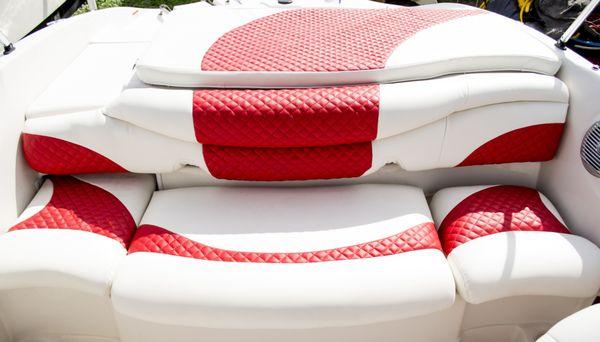 Custom Yamaha boat upholstery